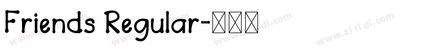 Friends Regular字体转换